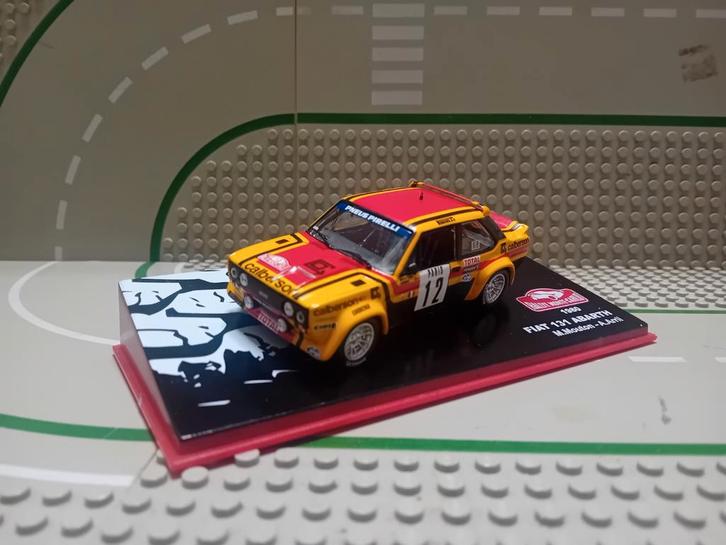 Fiat 131 Abarth Rally, Hobby en Vrije tijd, Modelauto's | 1:43, Gebruikt, Auto, Overige merken, Ophalen of Verzenden