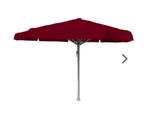 Horeca parasol 5 meter diameter, Ophalen, Gebruikt, Waterdicht, Stokparasol