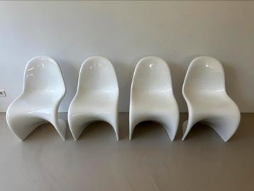 Vitra, 4x Panton Chair Classic, glanzend wit beschikbaar voor biedingen