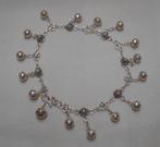 Zilveren armband met bedels en belletjes nr.224, Verzenden, Zo goed als nieuw, Met bedels of kralen, Zilver