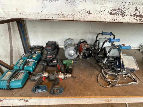 44 - Werkplaatsgereedschap, machines, diverse merken, Doe-het-zelf en Verbouw, Gereedschap | Overige machines, Gebruikt, Ophalen