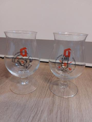 2x Duvel glas - hemels schenkritueel & duvelse passie beschikbaar voor biedingen