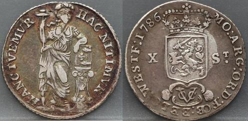 X Stuiver 1786 West Friesland VOC - halve gulden 1786, Postzegels en Munten, Munten | Nederland, Losse munt, Overige waardes, Vóór koninkrijk