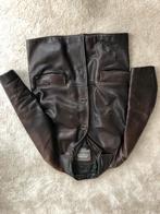 Vintage leren jas, Ophalen, Gedragen, Maat 52/54 (L), Bruin