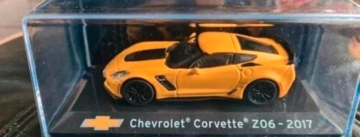 Aanbieding Atlas Chevrolet Corvette Z06 2017 geel 1:43 nieuw, Hobby en Vrije tijd, Modelauto's | 1:24, Nieuw, Auto, Overige merken