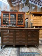 Stoere oude toonbank balie ladekast kookeiland kast, Antiek en Kunst, Antiek | Meubels | Kasten, Ophalen