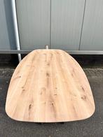 Deens ovaal eettafel 240x110x3 verjongd eiken robuust, Ophalen, 100 tot 150 cm, Eikenhout, Deens ovale tafel verjongd robuust eiken massief