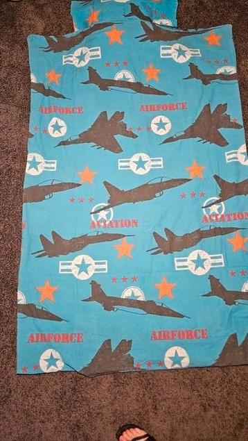Dekbedovertrek éénpersoons Airforce  beschikbaar voor biedingen