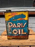 Paris oil zeldzaam oud olie blik, Verzamelen, Merken en Reclamevoorwerpen, Reclamebord, Gebruikt, ., Ophalen of Verzenden