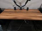 Fully Jarvis standing desk 180x80 Mahogny wood, Ophalen, Elektrisch, Gebruikt, Stabureau