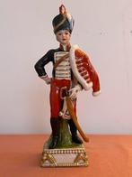 Huzaar Napolitaans Porselein Beeld - 22,5 cm, Ophalen of Verzenden, Gebruikt, Mens