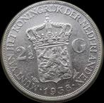 Zilveren Rijksdaalder 1938 Wilhelmina Grofhaar, Zilver, Ophalen of Verzenden, Koningin Wilhelmina, Losse munt