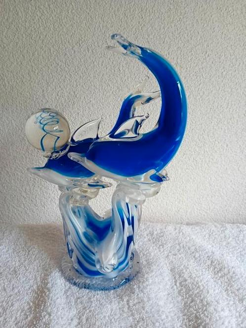 glas dolfijn  handgemaakt, Antiek en Kunst, Antiek | Glas en Kristal, Ophalen