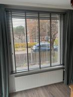 Grijze houten jaloezieën - diverse maten, Huis en Inrichting, Stoffering | Gordijnen en Lamellen, Ophalen, Gebruikt, 50 tot 100 cm