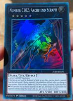 Yu-Gi-Oh! Number C102: Archfiend Seraph JUSH 1st Ed !, Hobby en Vrije tijd, Verzamelkaartspellen | Yu-gi-Oh!, Verzenden, Zo goed als nieuw