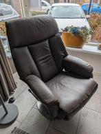 Leren Relax Fauteuil, Huis en Inrichting, Fauteuils, Ophalen, Gebruikt, 75 tot 100 cm, Metaal