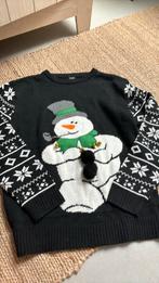 Trui kerst kersttrui sneeuwman sneeuwpop zwart nieuw, Nieuw, Ophalen of Verzenden, Zwart