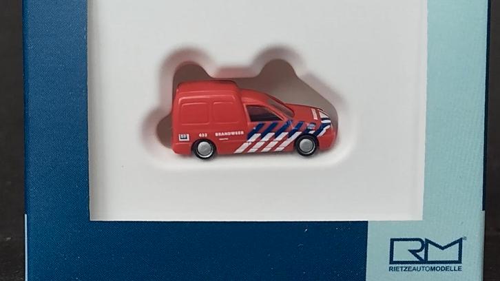 Volkswagen VW Caddy Brandweer 1:160 n Spoor Rietze Pol, Hobby en Vrije tijd, Modelauto's | Overige schalen, Nieuw, Auto, Verzenden