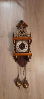Zaanse wand klok " nu elck syn sin "  leuke vintage, izgs., Antiek en Kunst, Antiek | Klokken, Ophalen