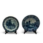 Twee blauw-witte Tichelaar wandborden, Antiek en Kunst, Antiek | Wandborden en Tegels, Ophalen of Verzenden