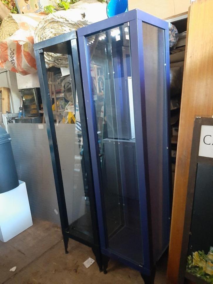 Vitrinekasten, Huis en Inrichting, Kasten | Vitrinekasten, Gebruikt, 150 tot 200 cm, 50 tot 100 cm, 25 tot 50 cm, Met deur(en)