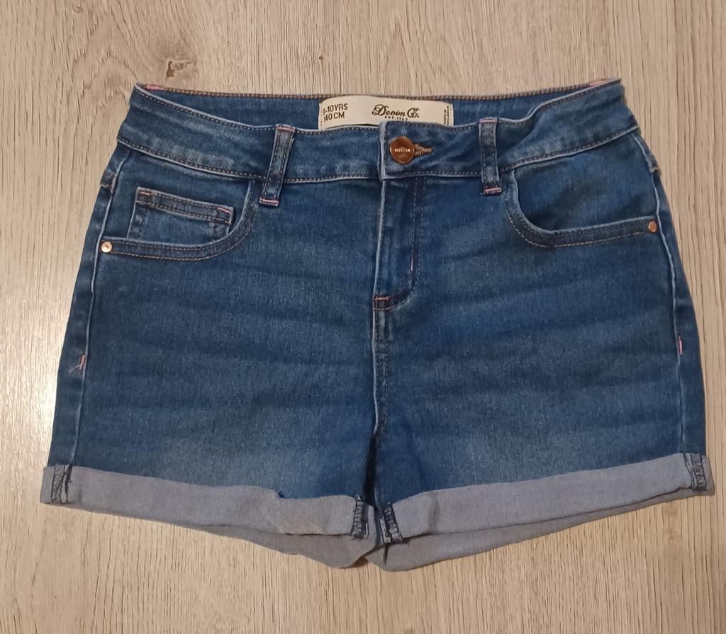 ZGAN Denim Co korte broek maat 140, Kinderen en Baby's, Kinderkleding | Maat 140, Broek, Ophalen of Verzenden, Zo goed als nieuw