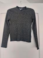 Feestelijk zwart/zilver gemêleerd shirt maat 146/152 van H&M, Meisje, H&M, Ophalen of Verzenden, Zo goed als nieuw