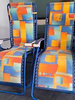 2 Lafuma relaxstoelen, Caravans en Kamperen, Ophalen, Gebruikt, Campingstoel