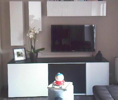 Hoogglans Dressoir + Hangkasten - Complete Set!, Huis en Inrichting, Kasten | Dressoirs, Zo goed als nieuw, 150 tot 200 cm, 50 tot 75 cm