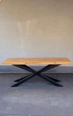 eiken tafel 200x100, Ophalen, Eikenhout, Nieuw, 50 tot 100 cm