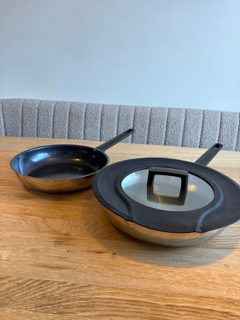 BergHOFF Uqonic Downdraft 3-delige Pannenset, Huis en Inrichting, Keuken | Potten en Pannen, Inductieplaat, Pannenset, Ophalen of Verzenden