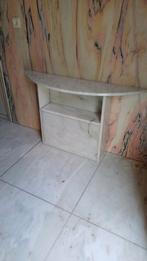 Marmeren Sidetable - Wit, Ophalen, Overige materialen, Gebruikt, 100 tot 150 cm