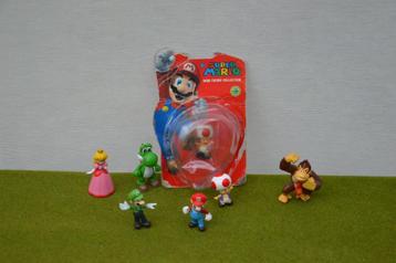 7 verschillende Super Mario pvc poppetjes Nintendo,2005/2010