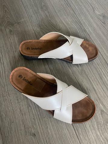 INBLU parelmoer witte slippers maat 40  beschikbaar voor biedingen