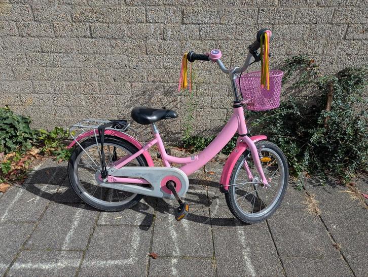 Meisjesfiets 18 inch - Puky, Fietsen en Brommers, Fietsen | Meisjes, Gebruikt, 18 inch, Handrem, Ophalen