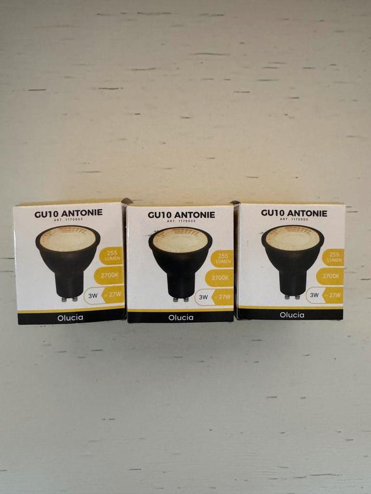 3x Olucia GU10 LED Lamp - Nieuw, Huis en Inrichting, Lampen | Losse lampen, Nieuw, Led-lamp, Minder dan 30 watt, Bipin of Steekvoet