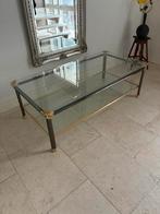 Leuke glazen salontafel, Ophalen, Gebruikt, 100 tot 150 cm, 50 tot 100 cm