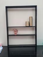 Wandrek zwart hout, Ophalen, Zo goed als nieuw, Minder dan 150 cm, Minder dan 100 cm