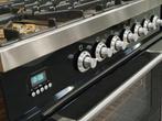 🔥Luxe Boretti Fornuis 80cm hoogglans zwart + rvs GASOVEN, 60 cm of meer, Ophalen of Verzenden, Zo goed als nieuw, Energieklasse A of zuiniger