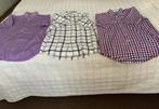 4 h;eren blouses met korte mouw maat M, Ophalen of Verzenden, Zo goed als nieuw, Overige kleuren, Halswijdte 41/42 (L)