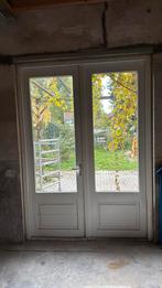 Hardhouten dubbele buitendeur!, Doe-het-zelf en Verbouw, Kozijnen en Schuifpuien, Gebruikt, Deurkozijn, Ophalen of Verzenden, 150 tot 225 cm