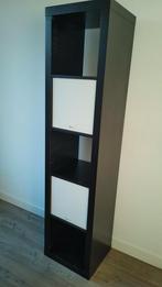 Zwarte Ikea Kallax, 5 vakken, Ophalen, Gebruikt, 25 tot 50 cm, Minder dan 100 cm
