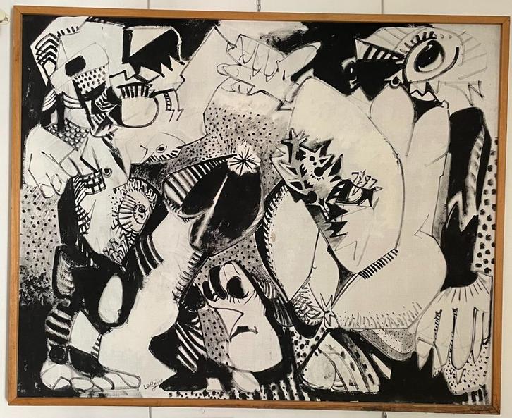 olieverf op doek van Bernard Lorjou, Antiek en Kunst, Curiosa en Brocante, Ophalen of Verzenden