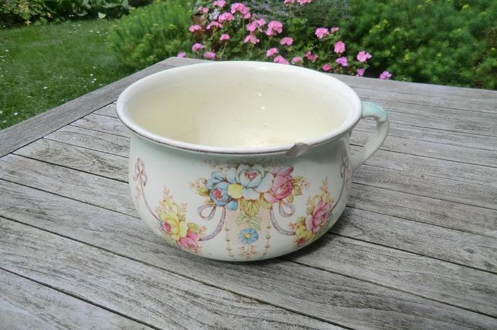 po, pisbak - van aardewerk, geglazuurd - Devonware, Antiek en Kunst, Curiosa en Brocante, Ophalen of Verzenden