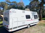 Dethleffs C'Go 495 QSK, 3p Stapelbed Aqua blauw, incl alles!, Caravans en Kamperen, Caravans, Treinzit, Dethleffs, 5 tot 6 meter