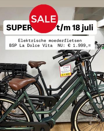 SUPERSALE!! Elektrische moederfiets- tm 18 juli - Nijmegen beschikbaar voor biedingen