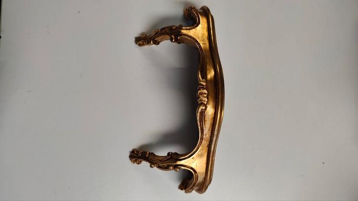 Gouden Decoratieve Plankdrager, Huis en Inrichting, Overige Huis en Inrichting, Gebruikt, Ophalen of Verzenden