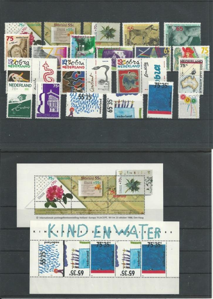 Nederland, Complete Jaargang 1988, Postfris., Postzegels en Munten, Postzegels | Nederland, Postfris, Na 1940, Verzenden