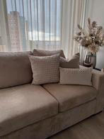Bankstel beige, Ophalen, Zo goed als nieuw, Stof