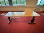 Instelbaar hoekbureau rechts 200x240/80xH64-86 cm, 3 stuks, Huis en Inrichting, Bureaus, Verzenden, In hoogte verstelbaar, Gebruikt